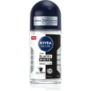 NIVEAMEN Invisible Black & White golyós dezodor roll-on uraknak Akció
