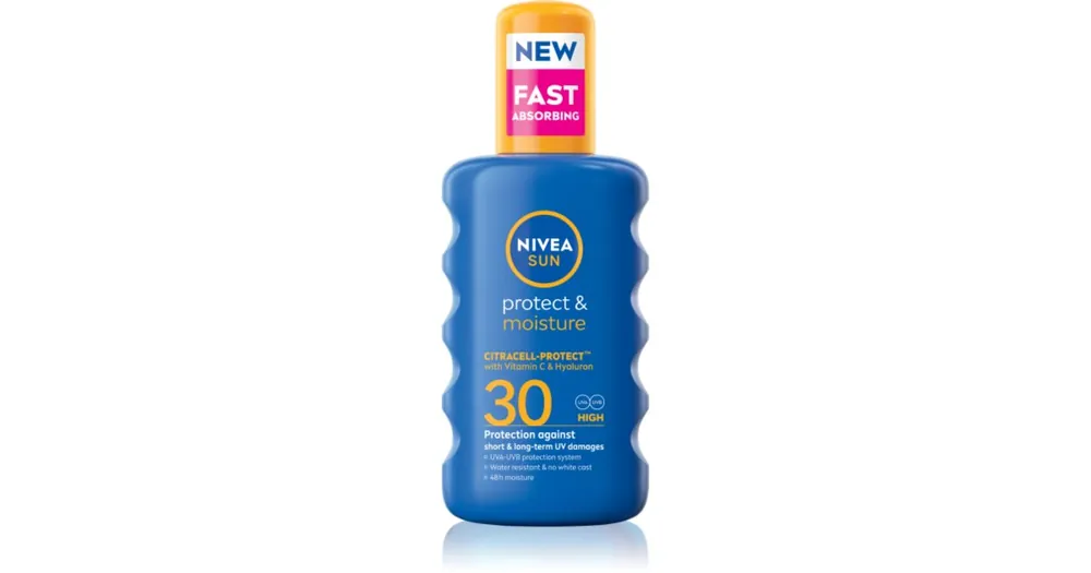 NIVEASUN Protect & Moisture hidratáló napozó spray SPF 30 Vásárlói kedvenc