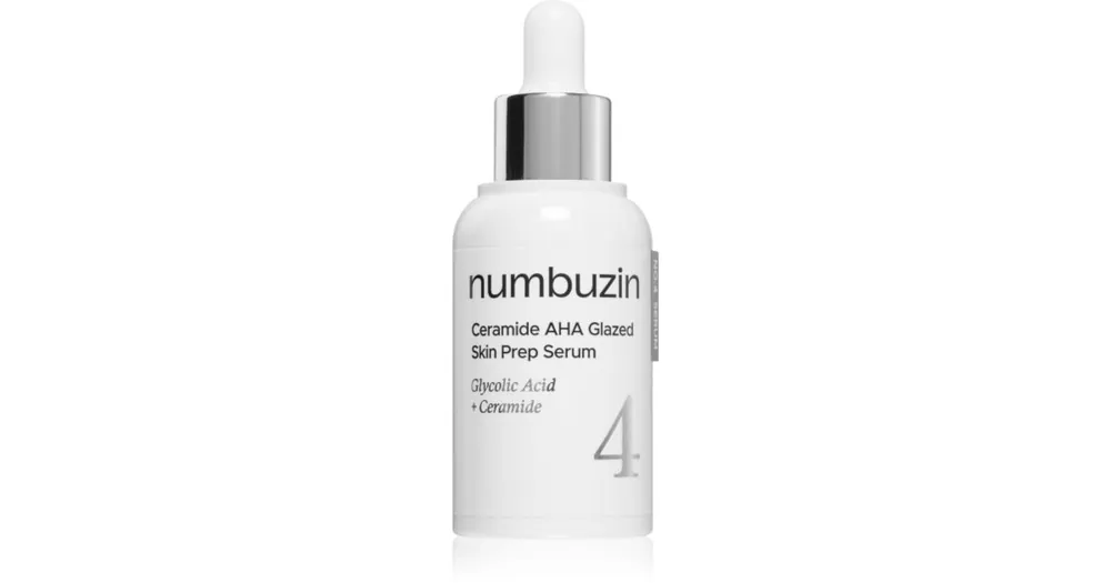 Kedvezményes ár NumbuzinNo. 4 Ceramide AHA Glazed Skin Prep Serum hidratáló arcszérum hámlasztó hatással