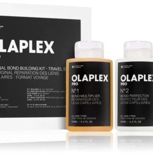 Vásárlói kedvenc OlaplexSet Bond Building Kit Travel Size hajkúra a kémiailag kezelt hajra