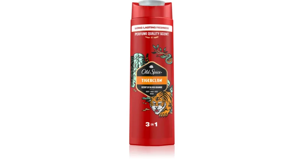 Old SpiceTigerclaw tusfürdő gél arcra, testre és hajra uraknak Különleges ajánlat
