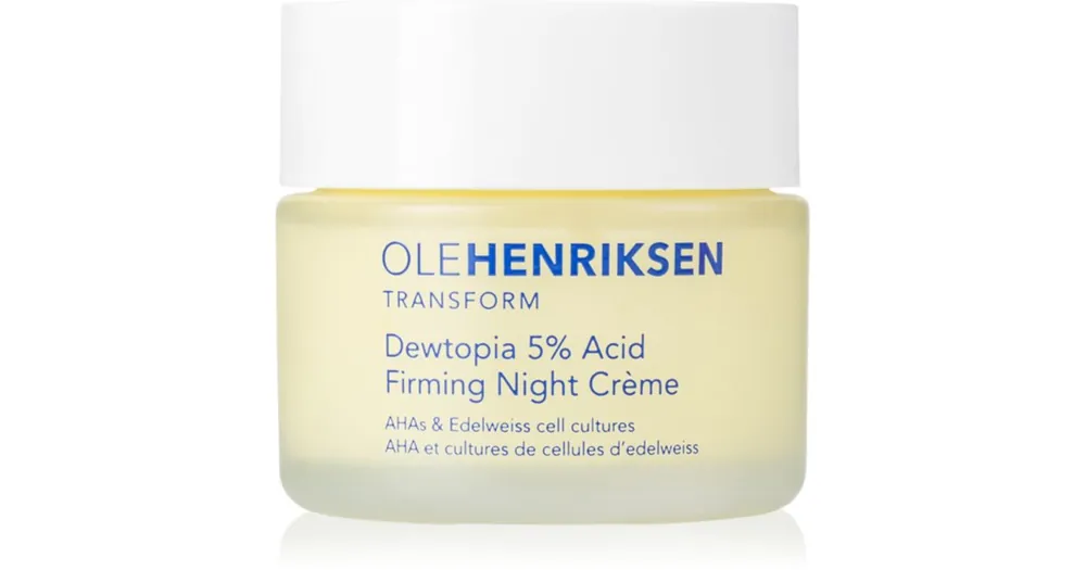 OLEHENRIKSENTransform Dewtopia 5% Acid Firming Night Crème feszesítő éjszakai krém A.H.A.-val (Alpha Hydroxy Acids) Akció