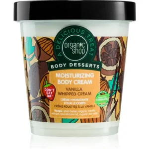 Szezonális akció Organic ShopBody Desserts Vanilla hidratáló testkrém