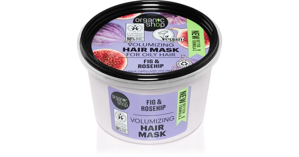 Olcsóbb Organic ShopOrganic Fig & Rosehip ápoló maszk a fénylő és selymes hajért