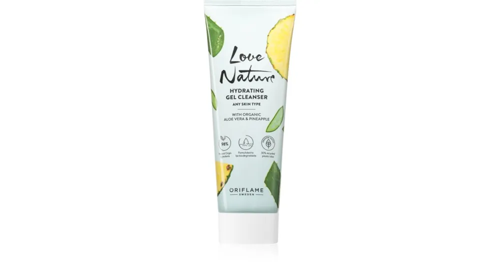 Gyors kiszállítás OriflameLove Nature Organic Aloe Vera & Pineapple hidratáló tisztító gél