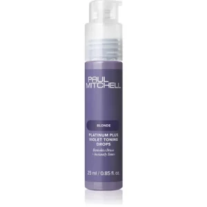 Paul MitchellPlatinum Plus Violet Toning Drops cseppek semlegesíti a sárgás tónusokat Árengedmény