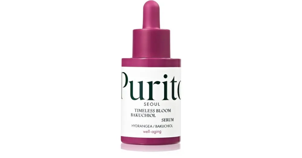 Olcsóbb PuritoTimeless Bloom Bakuchiol Serum intenzív revitalizáló szérum a bőr feszességének megújítására