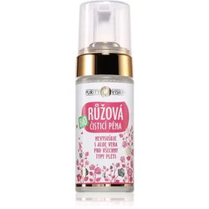 Purity VisionBIO Rose Cleansing Foam finoman tisztító hab az érzékeny arcbőrre Szuper akció