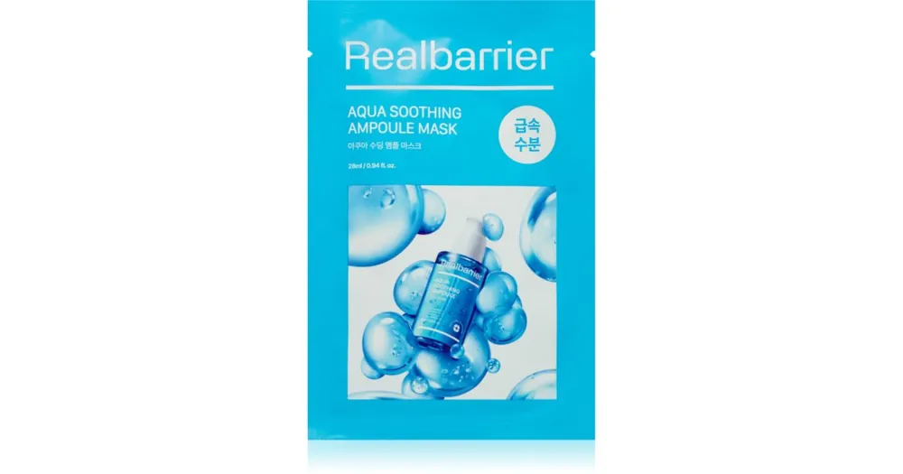 Real BarrierAqua Soothing Ampoule Mask nyugtató hatású gézmaszk Biztonságos fizetés