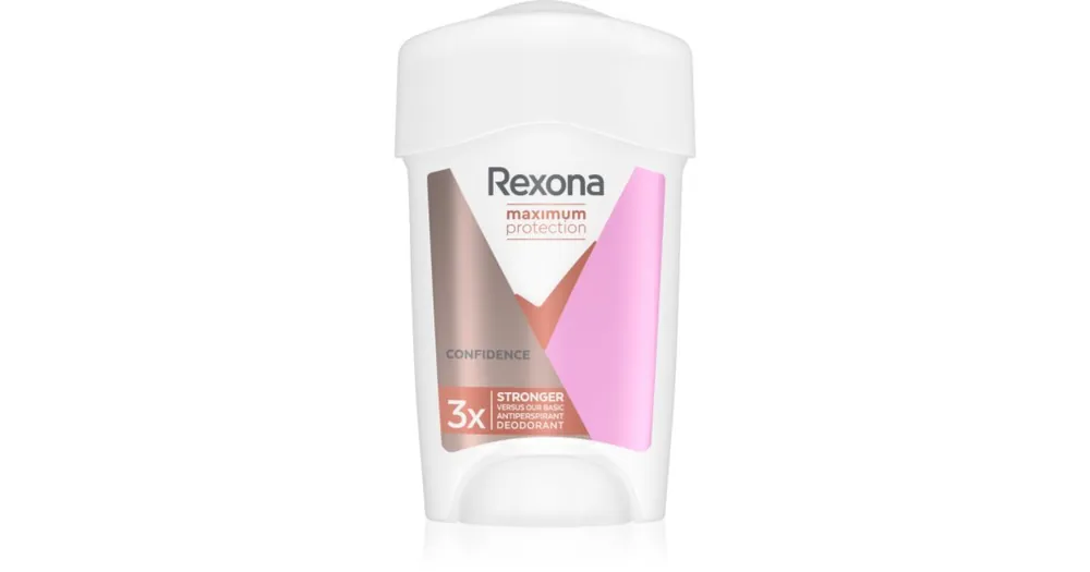 RexonaMaximum Protection Confidence krémes izzadásgátló az erőteljes izzadás ellen Árcsökkenés