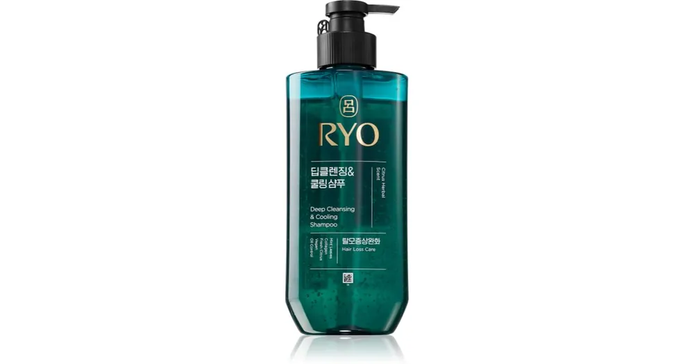 RYODeep Cleansing & Cooling Shampoo mélyen tisztító sampon hűsítő hatással Népszerű