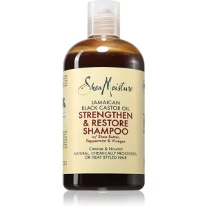 Gyors szállítás Shea MoistureJamaican Black Castor Oil Strengthen & Restore tisztító sampon a sérült és festett hajra