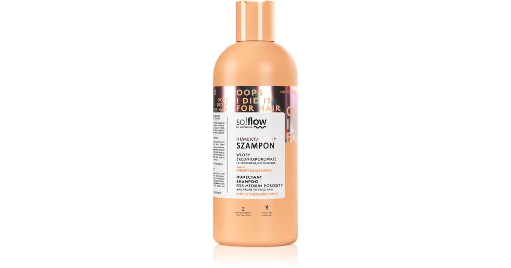 so!flowMedium Porosity Hair Humectant Shampoo kisimító sampon töredezés ellen Utolsó esély
