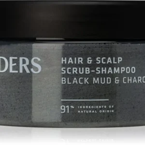 Prémium STENDERSBlack Mud & Charcoal tisztító peeling a hajra és a fejbőrre
