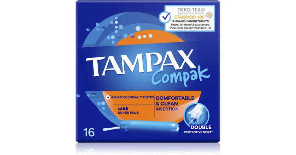 TampaxCompak Super Plus tamponok applikátorral Kiárusítás