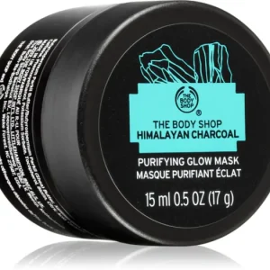The Body ShopHimalayan Charcoal Purifying Glow Mask tisztító és élénkítő arcmaszk zsíros és problémás bőrre Korlátozott ajánlat