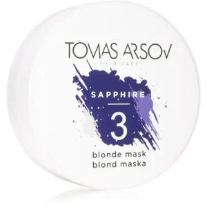 Végkiárusítás Tomas ArsovSapphire Blonde Mask természetesen neutralizáló maszk a szőke és melírozott hajra
