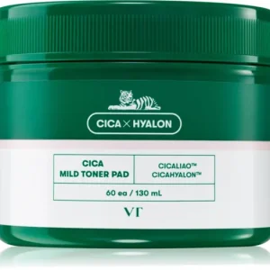 VT CosmeticsCica Mild Toner Pad arctisztító peeling párnácskát nyugtató hatással Csak ma