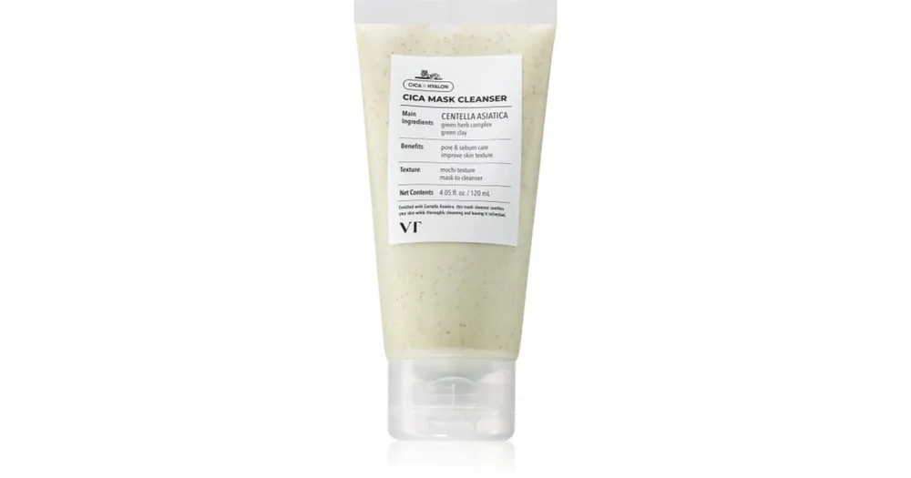 VT CosmeticsCica Mask Cleanser tisztító arcmaszk hidratáló hatással Szuper akció