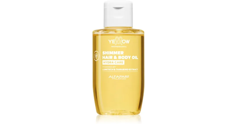 Yellow ProfessionalHydra Care Shimmer Hair & Body Oil hidratáló olaj minden hajtípusra Azonnali szállítás