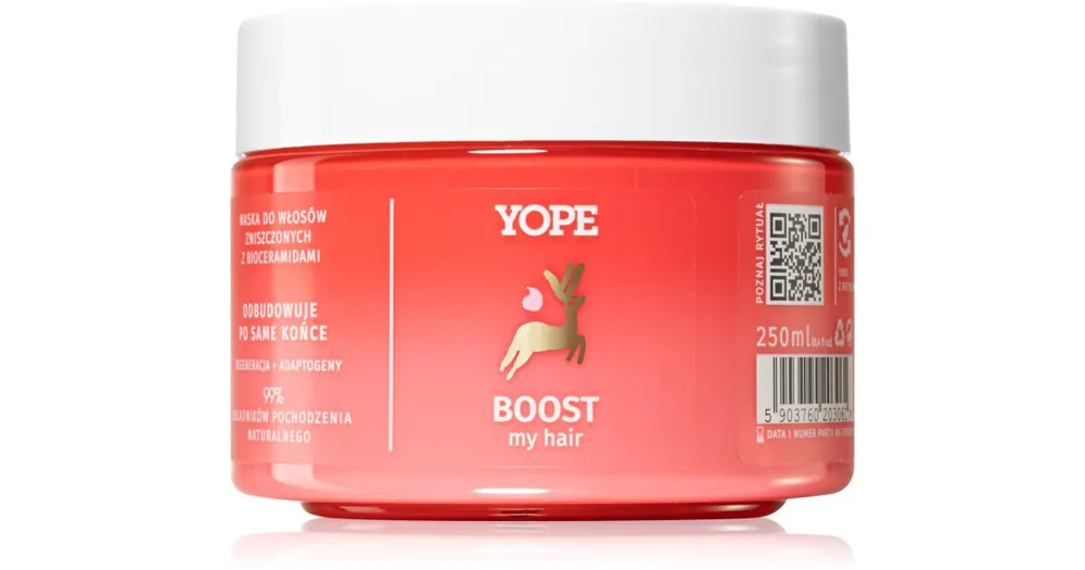 Akciós ár YopeBOOST my hair helyreállító hajpakolás töredezett, károsult hajra