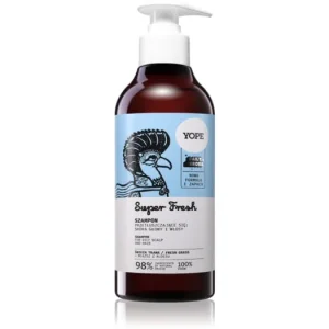 Különleges ajánlat YopeDaily Heroes Fresh Shampoo Fresh Grass frissítő sampon zsíros hajra és fejbőrre
