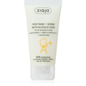 ZiajaFace Mask + Scrub with Glycolic Acid peeling maszk Vedd meg online