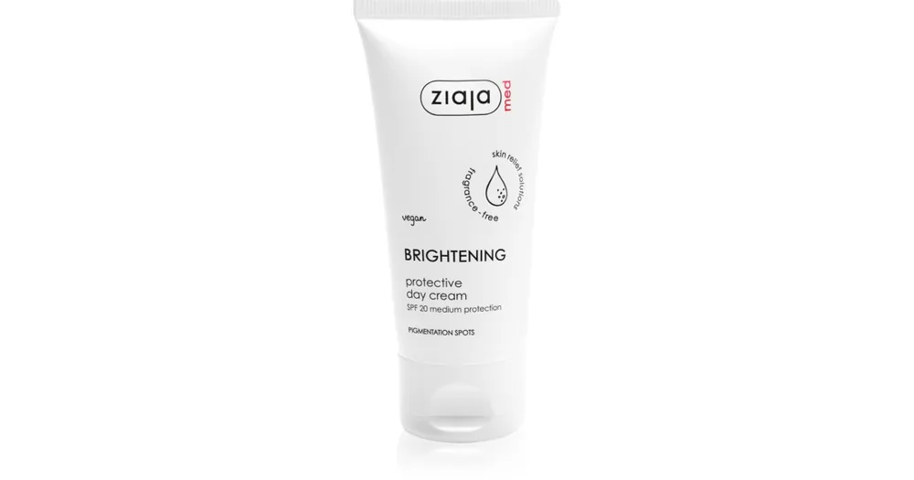 Legkelendőbb Ziaja MedBrightening Care védőkrém a pigmentfoltok ellen SPF 20