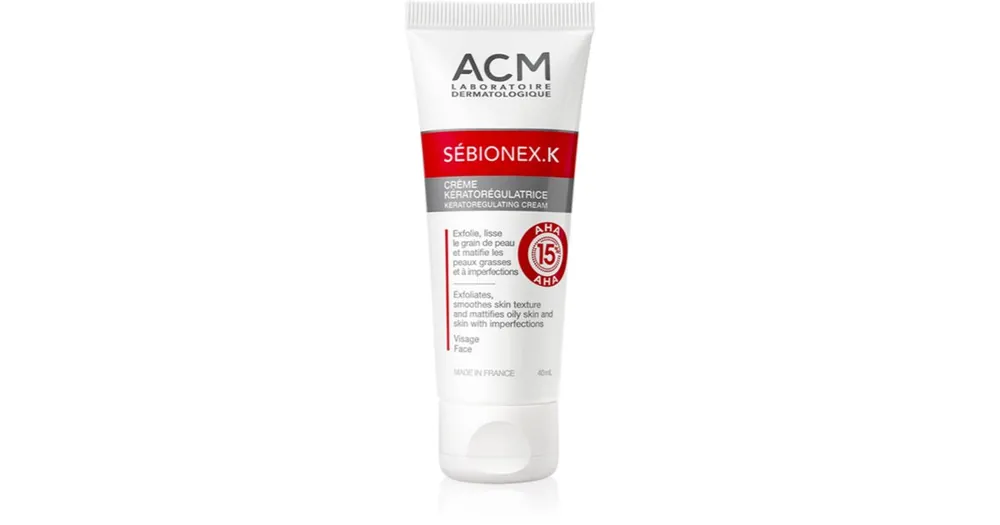 ACMSébionex K védő mattító krém a zsíros és tökéletlen arcbőrre A.H.A.-val (Alpha Hydroxy Acids) Vedd meg online