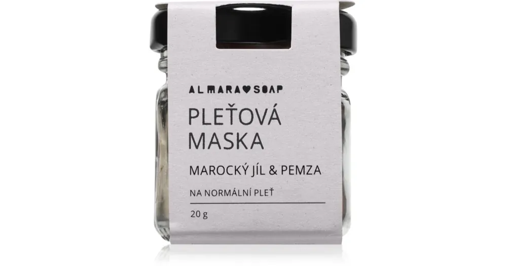 Azonnali szállítás Almara SoapFace Moroccan Clay & Pumice Hámlasztó maszk normál bőrre