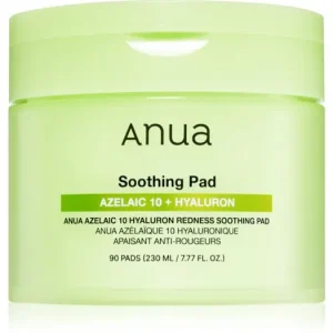 Alacsony ár AnuaAzelaic Acid 10 Hyaluron Redness Soothing Pad bőrnyugtató korongok bőrpír ellen