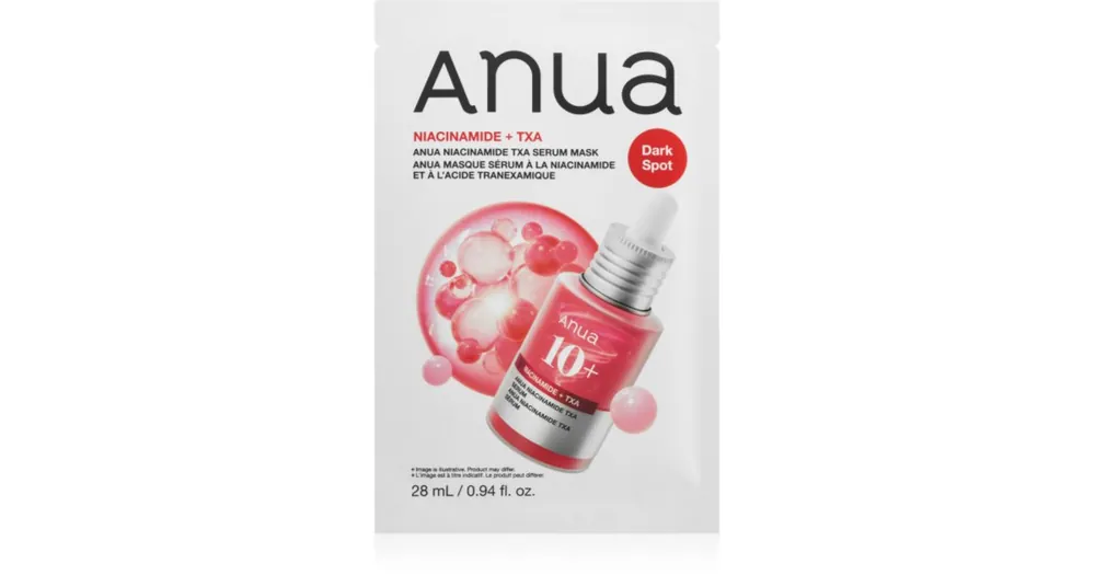 Árcsökkenés AnuaNiacinamide TXA Serum Mask fehérítő gézmaszk a pigment foltok ellen