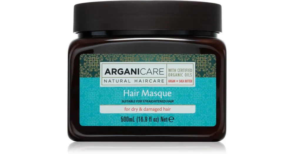 Különleges ajánlat ArganicareArgan Oil & Shea Butter Hair Masque hidratáló és tápláló maszk száraz és sérült hajra
