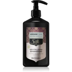 ArganicareSilk Protein Shampoo revitalizáló sampon a fakó haj ragyogásáért Különleges ajánlat