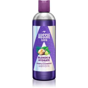 Azonnali szállítás AussieSOS Blonde & Hydrate lila tonizáló sampon szőke hajra
