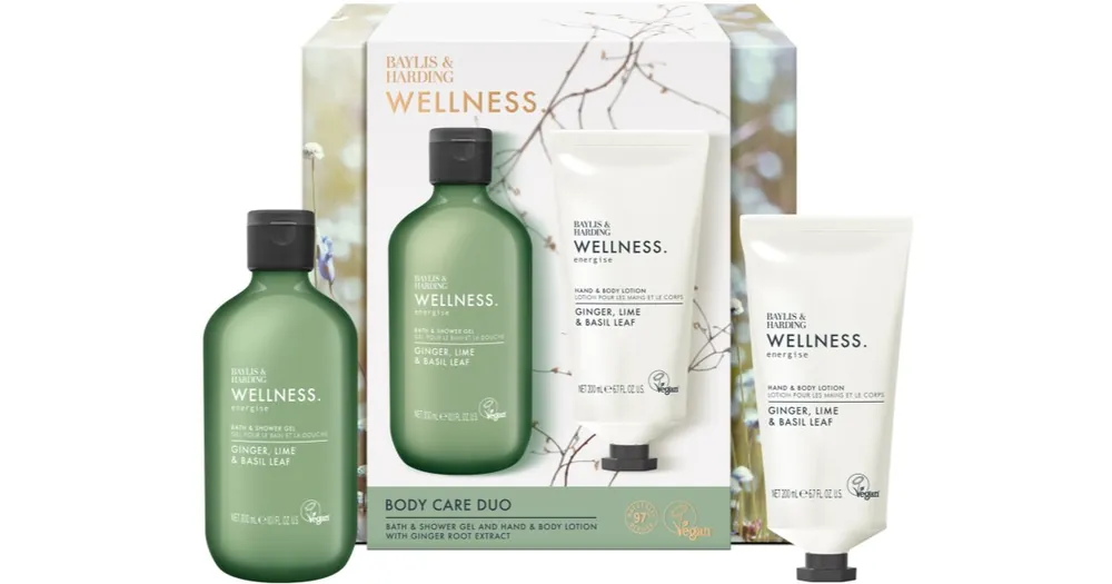 Baylis & HardingWellness. Energise ajándékszett testre Ginger, Lime & Basil Leaf Szuper akció