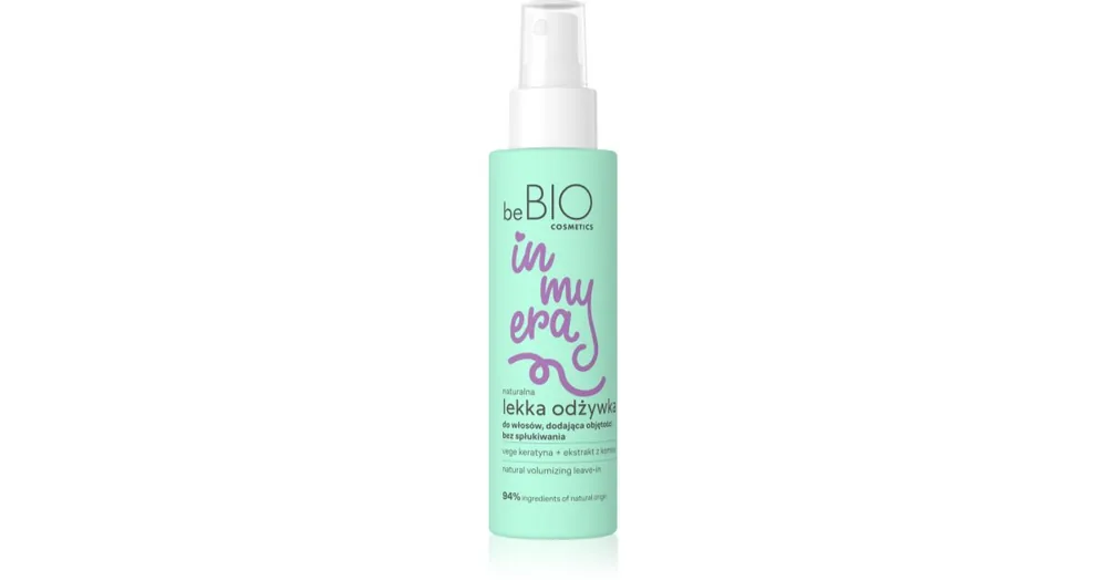 Árcsökkenés beBIOIn My Era Natural Lightweight Volumizing öblítést nem igénylő spray kondicionáló a hajtérfogat növelésére
