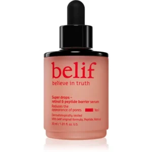 belifSuper Drops Retinol & Peptide Barrier Serum intenzíven feszesítő szérum peptidekkel Exkluzív ajánlat