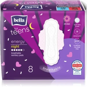 Prémium BELLAFor Teens Energy Night egészségügyi betétek éjszakára