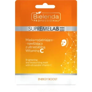 Bielenda ProfessionalSupremelab Energy Boost fehérítő gézmaszk C vitamin Szuper akció