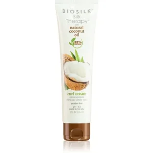 Nézd meg most BiosilkSilk Therapy Natural Coconut Oil hajkrém a hullámos és göndör hajra