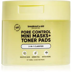 breakout + aidPore Control Mini Masks + Toner Pads tonizáló párnák szalicilsavval Szezonális akció