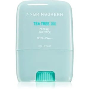 Árcsökkenés BRINGGREENTea Tree Cica Cooling Sun Stick ápoló arckrém stift