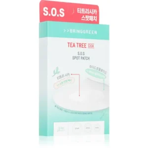BRINGGREENTea Tree Cica SOS Spot Patch tapasz problémás bőrre nyugtató hatással Árcsökkenés