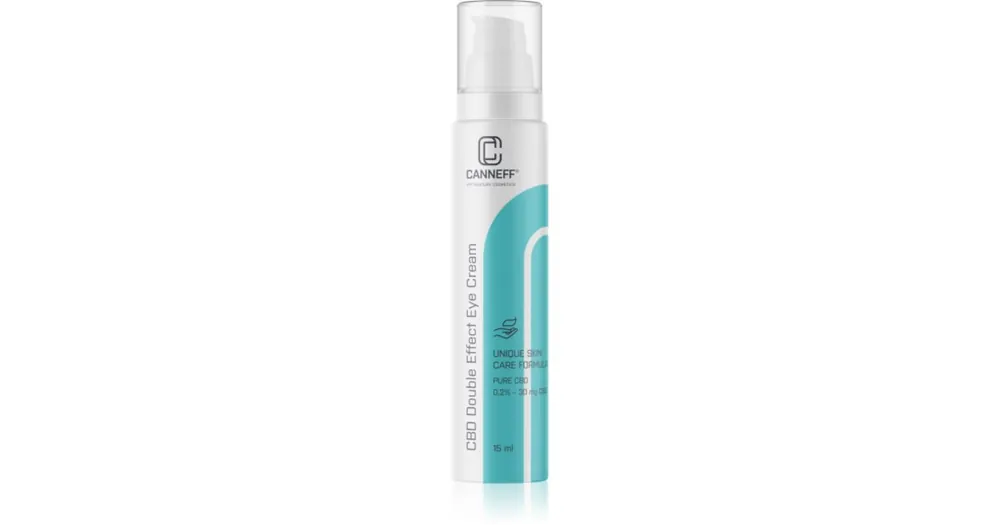 CanneffBalance CBD Double Effect Eye Cream szemkrém a sötét karikák és ráncok csökkentésére Biztonságos vásárlás