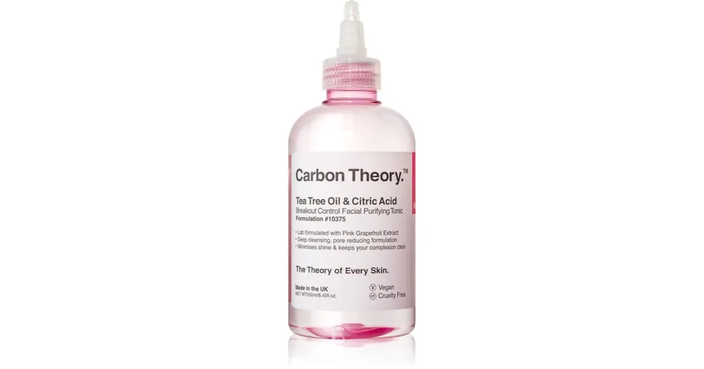 Olcsó Carbon TheoryTea Tree Oil & Citric Acid mélyen tisztító tonikum problémás és pattanásos bőrre