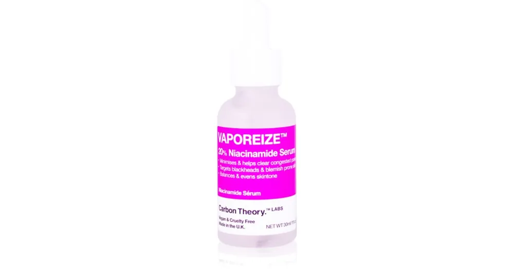 Carbon TheoryVaporeize 20% Niacinamide Serum bőr szérum niacinamiddal és cinkkel Prémium