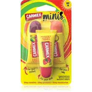 Bestseller CarmexMinis utazási készlet a száraz ajkakra SPF 15