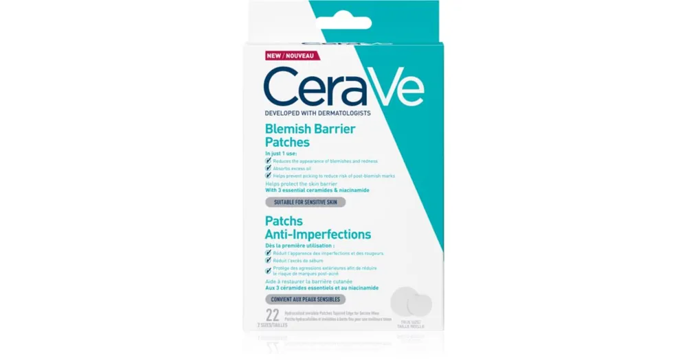 CeraVeBlemish Control Barrier Patches tapasz problémás bőrre pattanások ellen Azonnal elérhető