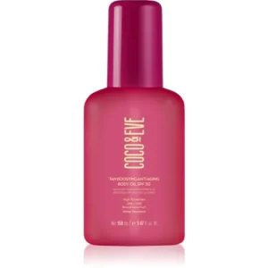 Expressz szállítás Coco & EveSunny Honey Tan Boosting Anti-Aging Body Oil SPF 50 napozást elősegítő védő olaj a bőr öregedése ellen